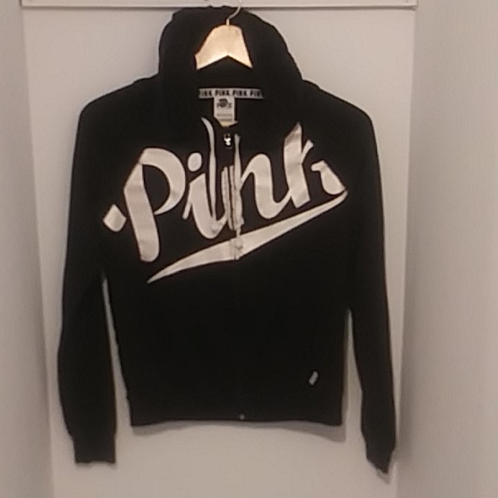 Pink by Victorias Secret Zippered Hoodie Small